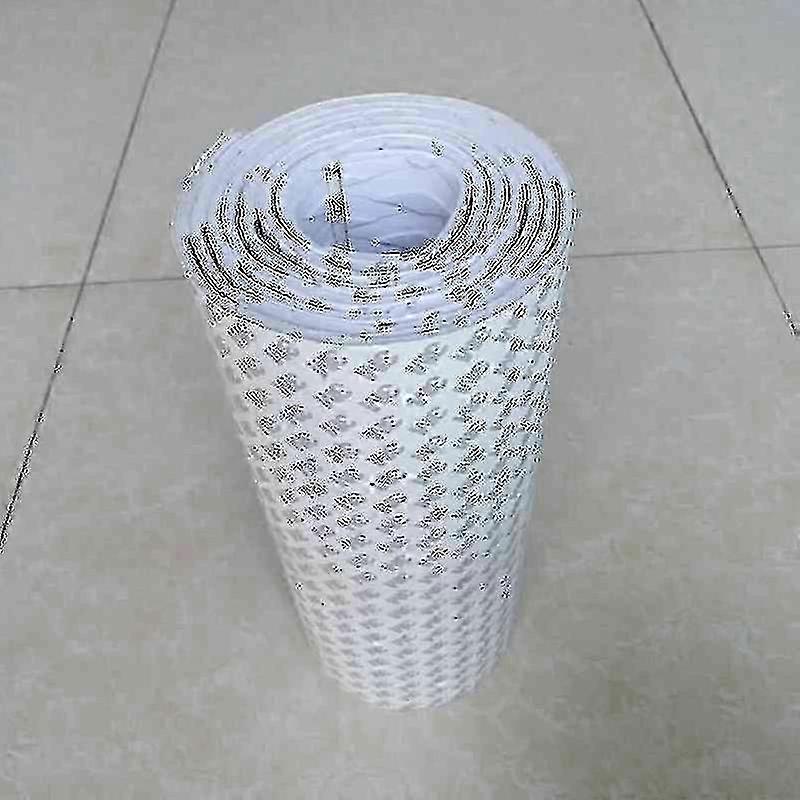 אווה סאפ לוח סיפון כרית אחיזה משטח גלישה משטח מתיחה (גליל אחד, 210 ס"מx32 ס"מ)-לבן