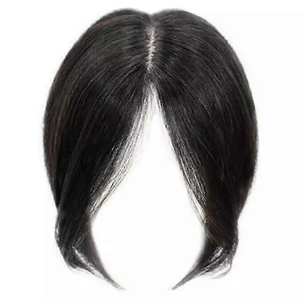 Real Topper Middle Side Part Cheveux Humains pour Femmes - Toppers Cheveux Naturels pour Cheveux Clairsemés