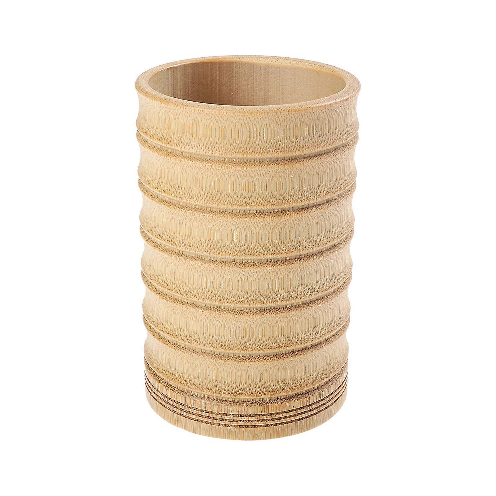 Bamboo Kitchen Chopsticks Organizer for Storing Utensils Beige Synthetic Material Lightweight
