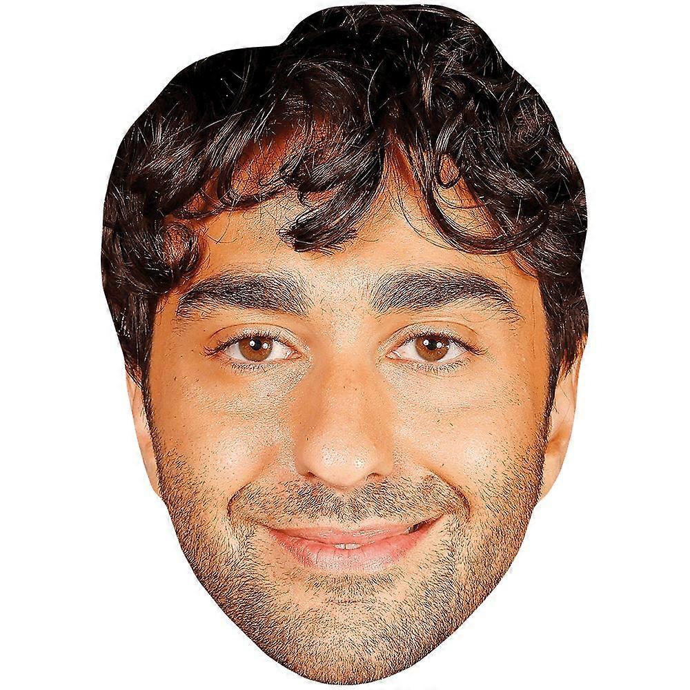 Alex Wolff (Stubble) Celebrity Mask, Flat Card Face