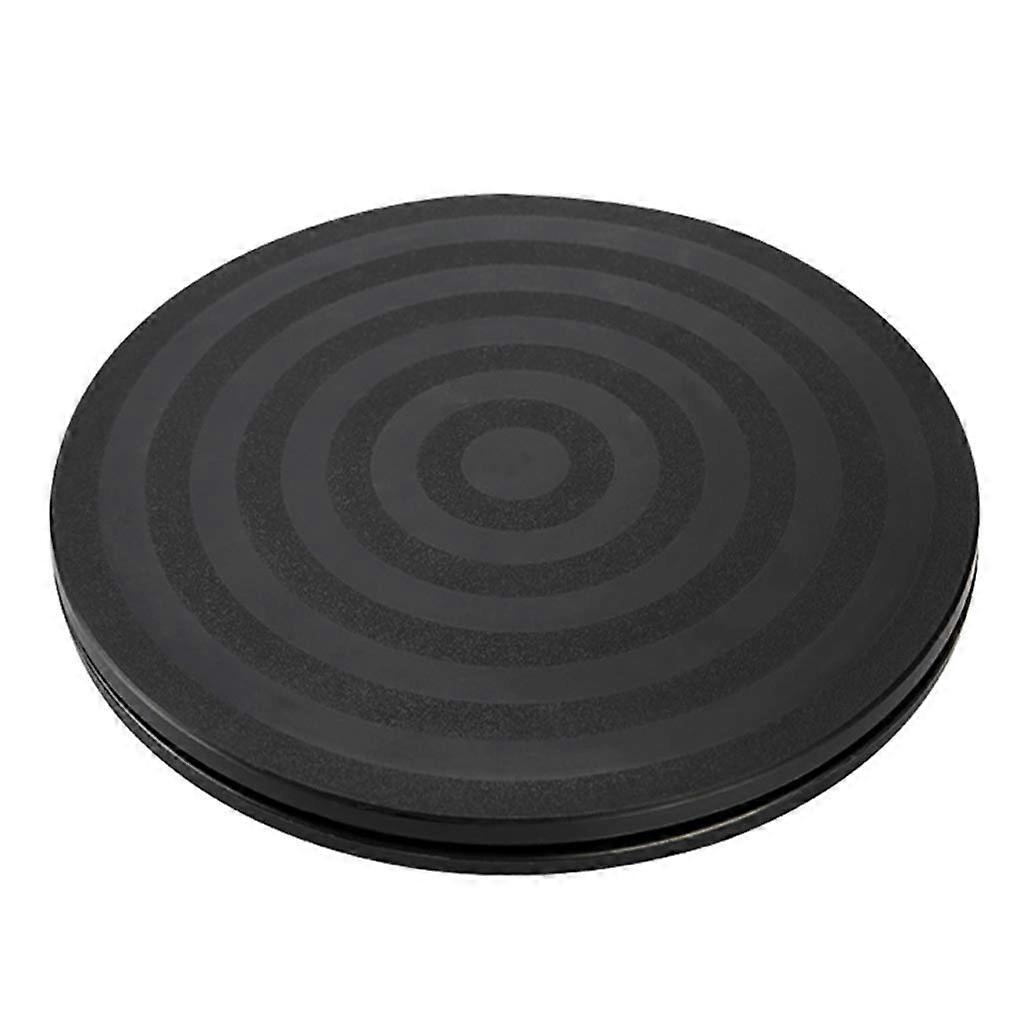 8 Inch Black Round Pottery Wheel Turntable - 360° Rotating Clay Sculpture Tool for Artists and Crafters