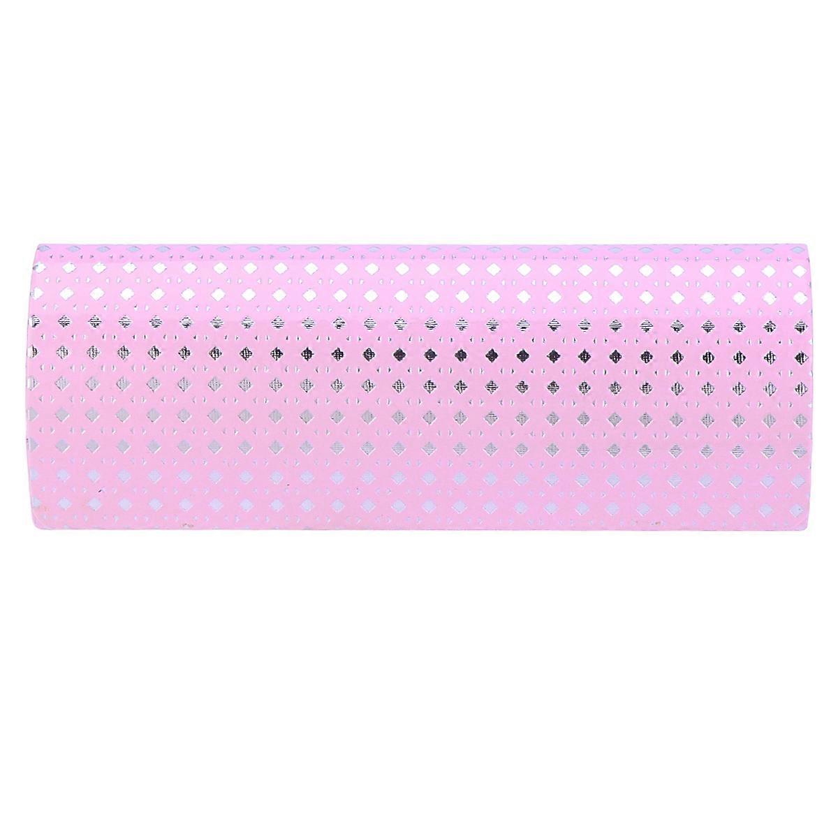 Portable Eyeglasses Case Rhombus Glasses Storage Box Daily Use Pink 1Pack