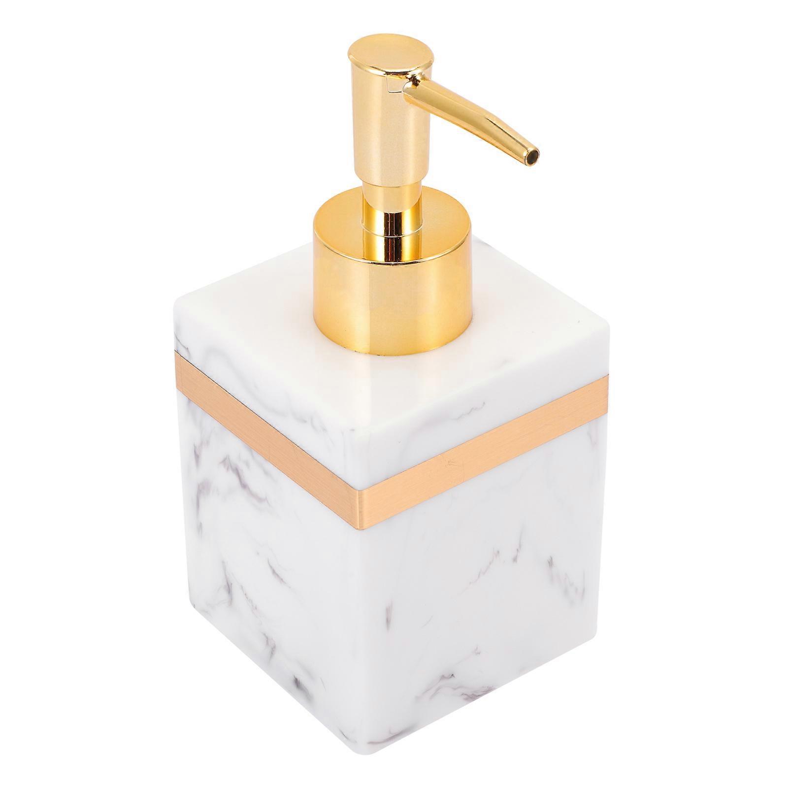 Travel Use Lotion Dispenser Innovative Press Design Reusable 16x7cm 250ml White 1Pack