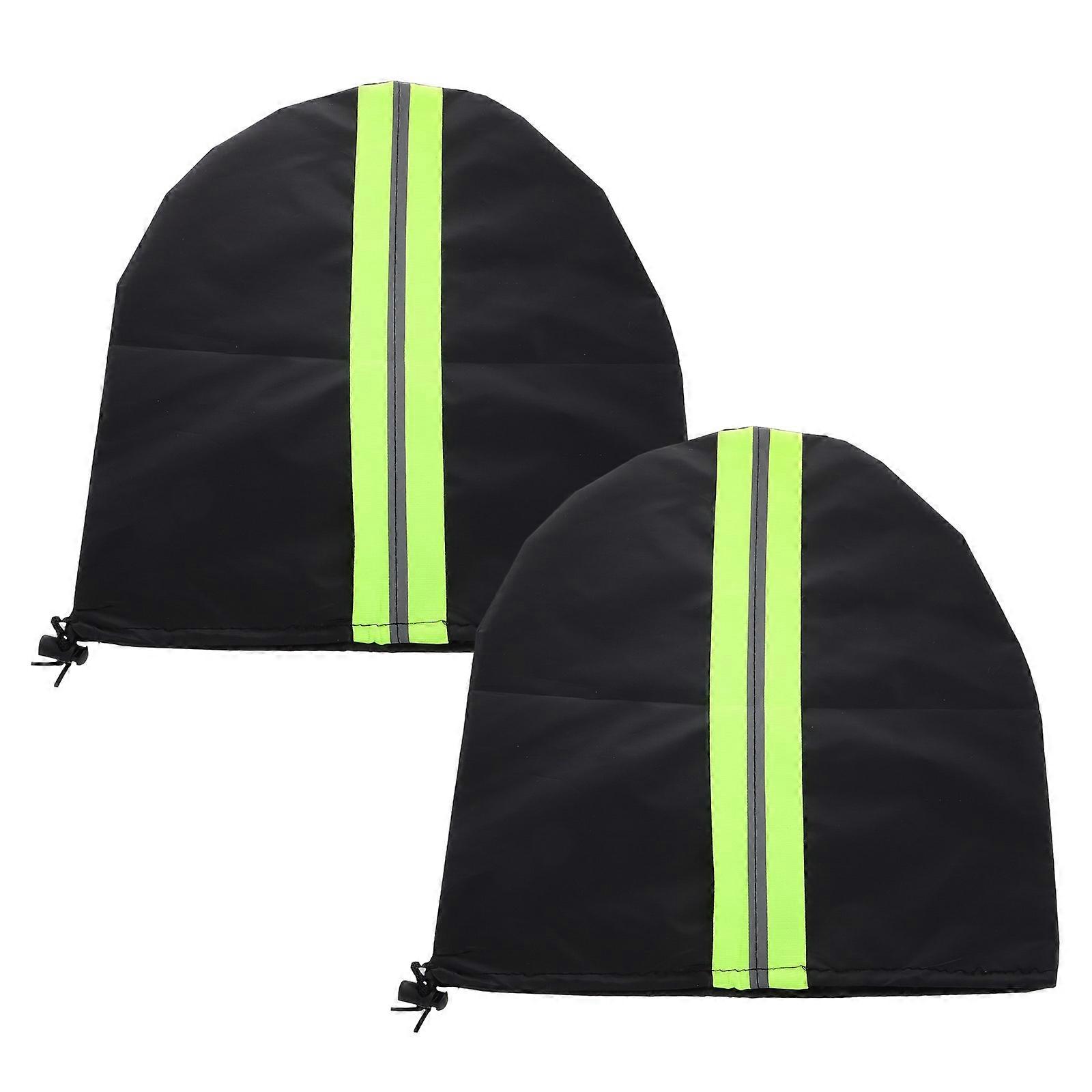 High Visibility Rearview Mirror Covers & Snowproof Side Mirror Rain Guards, Durable, Easy Installation, Set for Left and Right Sides