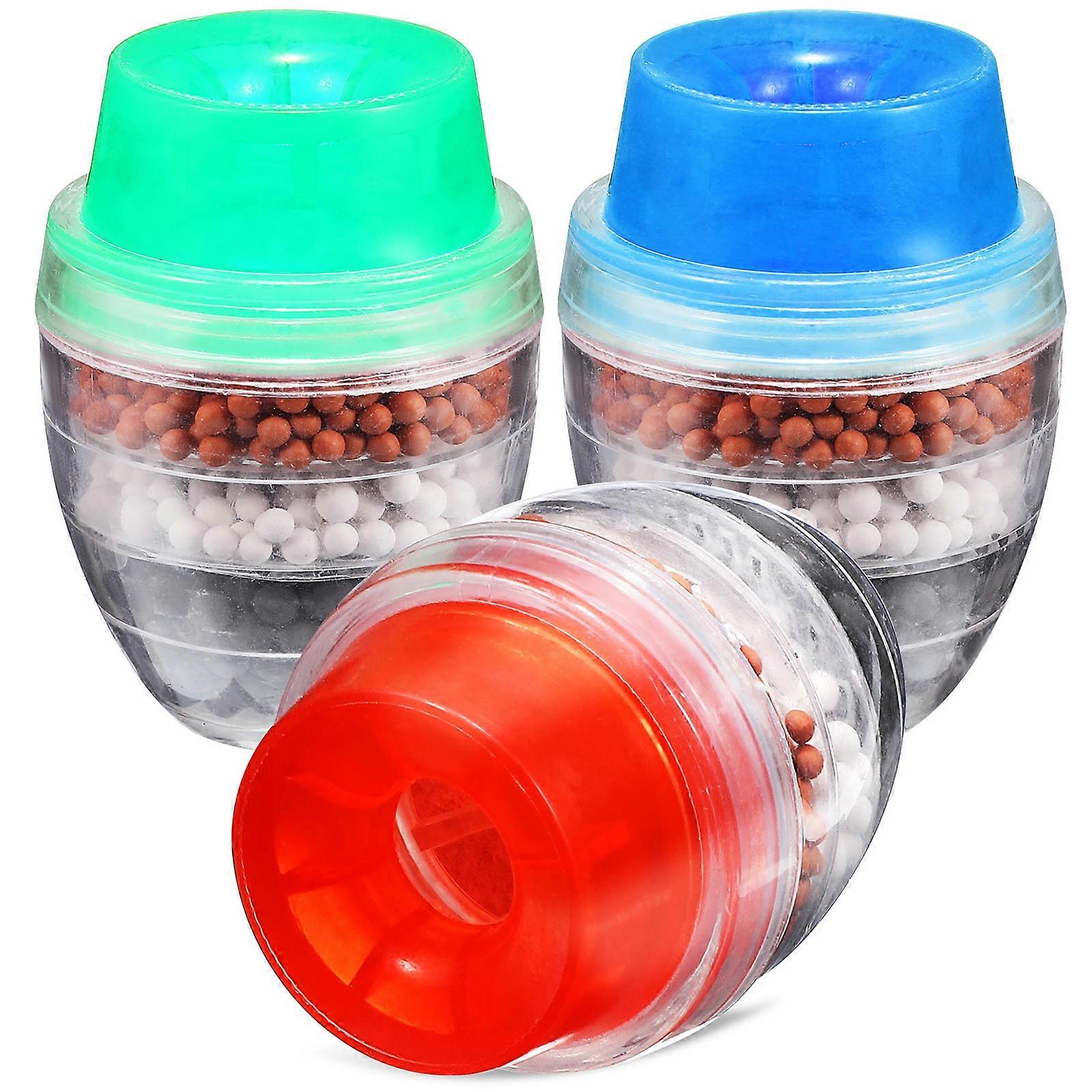 Bathroom Tap Filter Faucet Tap Strainer Kitchen Faucet 3Pcs Convenient To Use FiveLayer Filtration