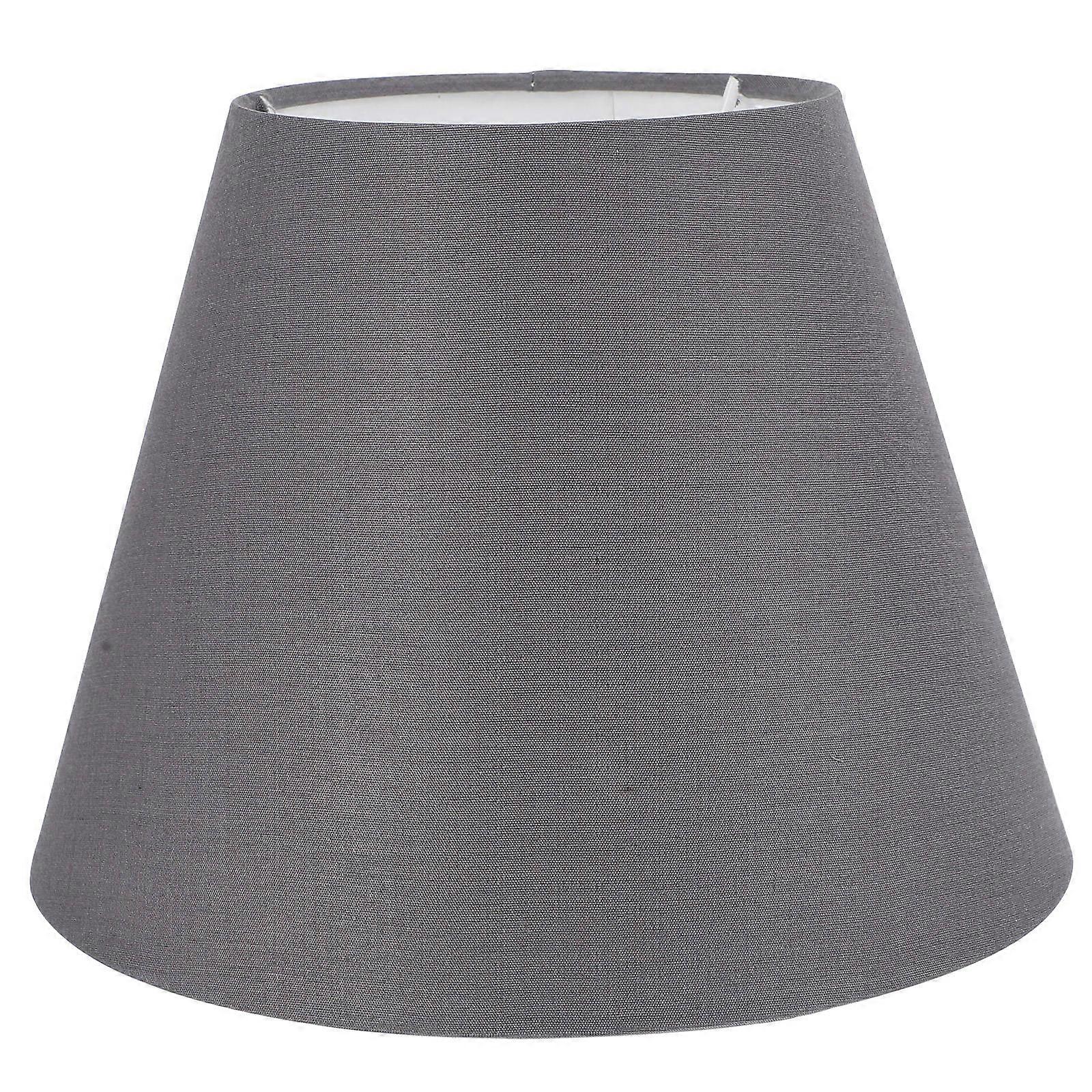 Chic Deep Grey Cloth Lamp Shade Creative Light Cover for Table, Floor & Ceiling Lamps Simple Style to Enhance Warmth and Mood