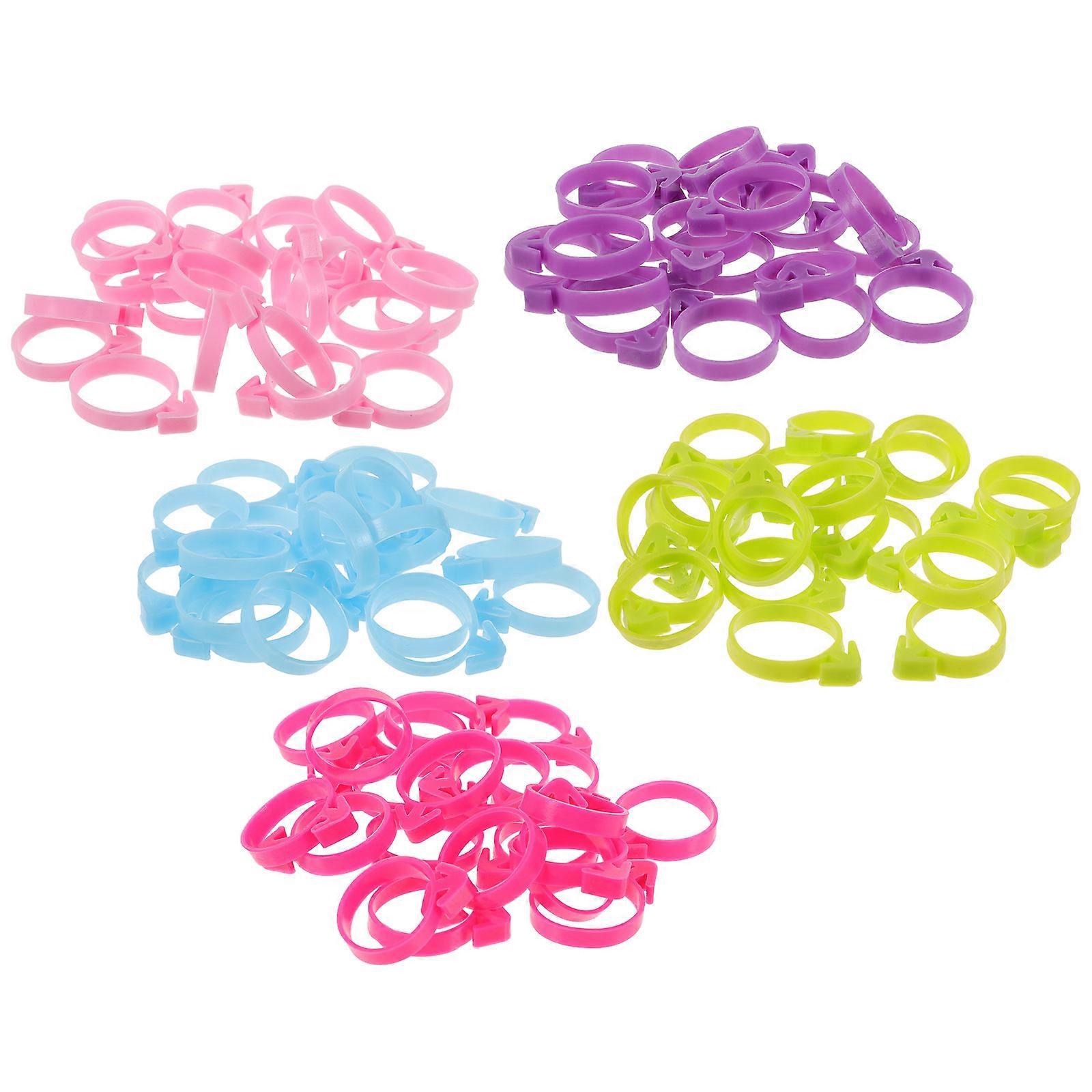 Plastic Piping Bag Ties Bakery Cooking Red Preventing Frosting Spillage 100Pcs