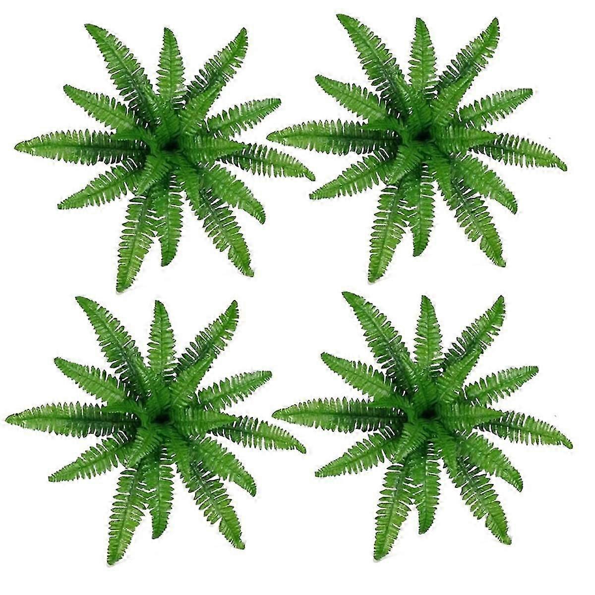Ferns,Uv Resistant Lifelike Artificial Boston Fern,Artificial Boston Ferns for Outdoors,Artificial