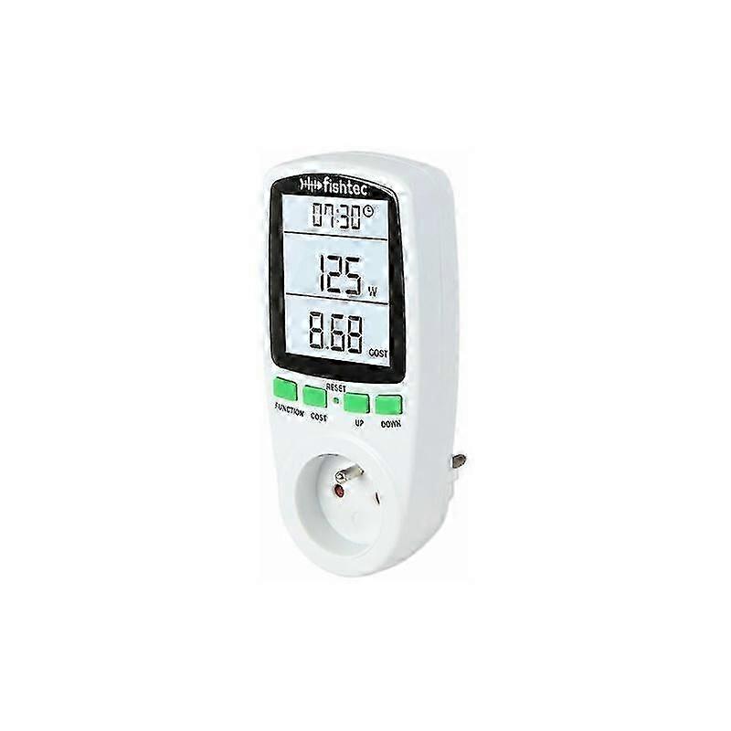 Digital Wattmeter Socket with Power Consumption Display (3680W) and Overload Protection