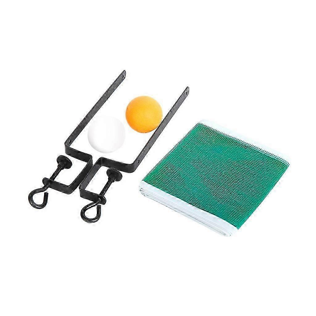 Table Tennis Chinese Ping Pong Suit 2 Balls + Net with Bracket Poles Sports Toy Fun