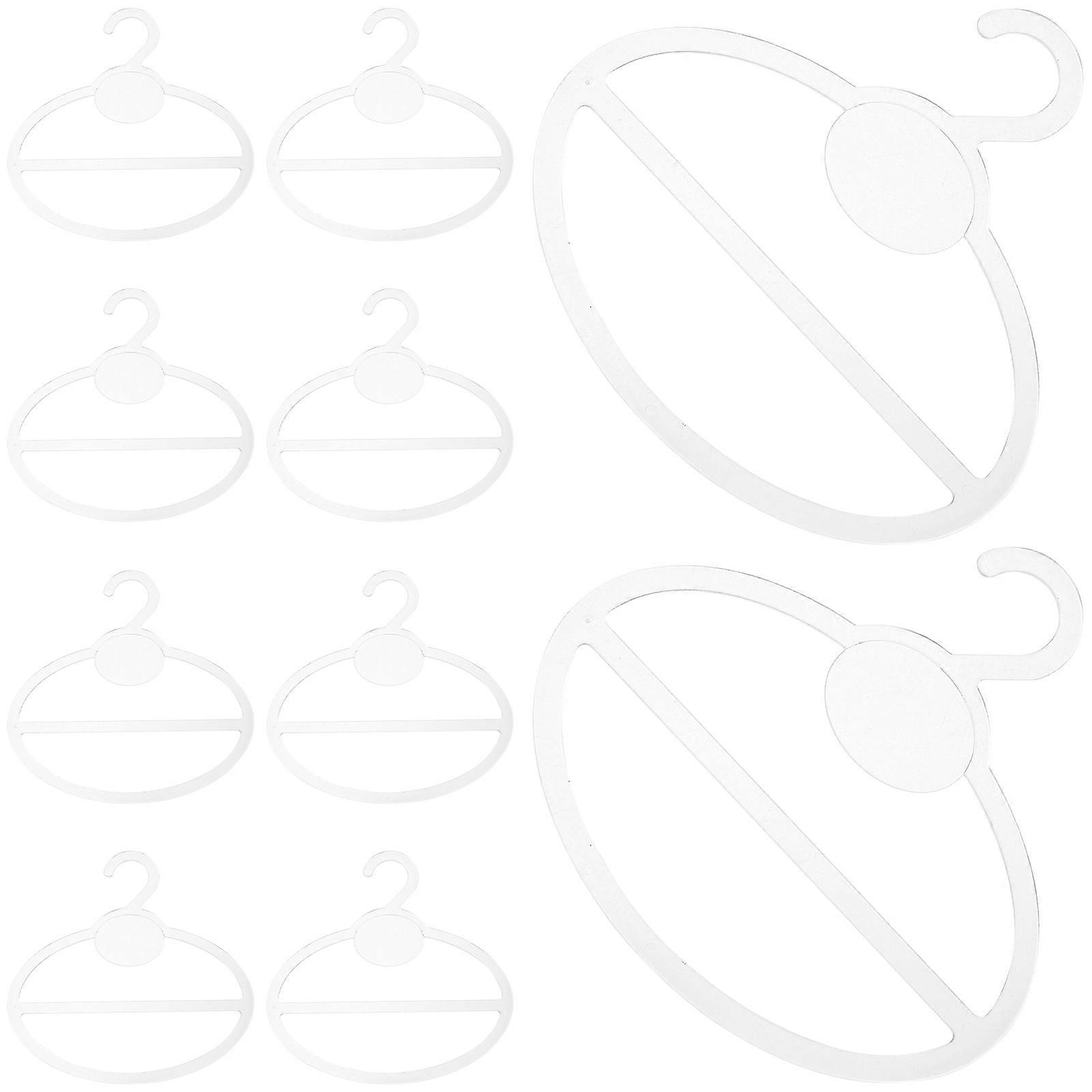 Scarf Hanger for Multiple Scarves Home Organization Simple Design Circular Plastic 10Set