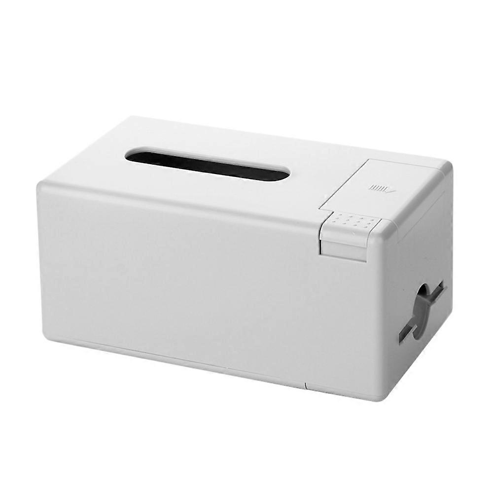 Household Napkin Boxes Plastic Napkin Holder Multifunctional Tissue Paper Box Automatic Toothpick Dispensing Storage Anti Skid Dining Table 1Pack
