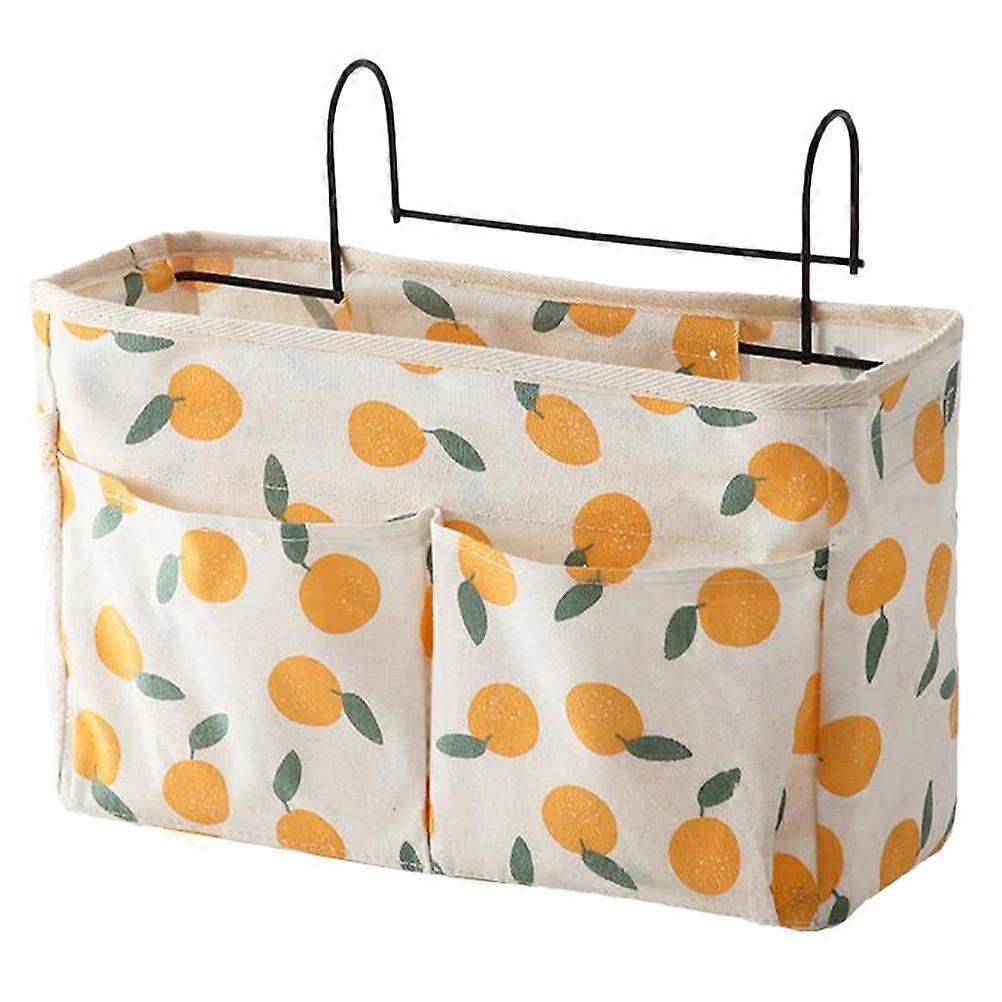 Bedside Hanging Organizer Multi-functional Storage Dormitory Lemon 30X19X12CM Wall-mounted 1Pack