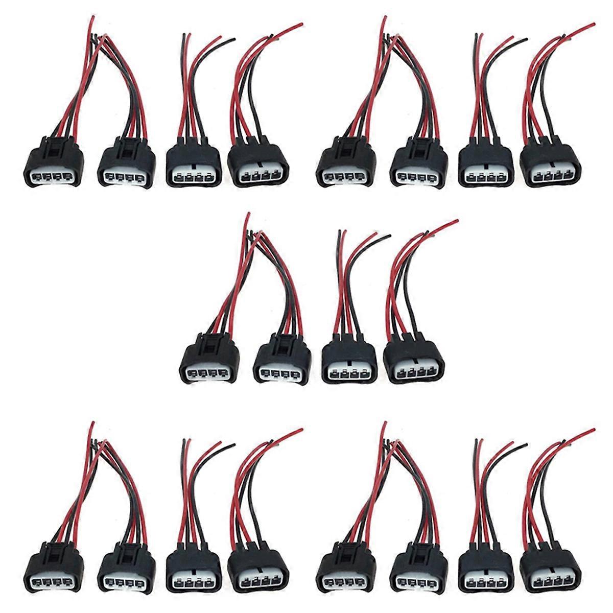 4PCS Ignition Coil Female Connector Plug for 