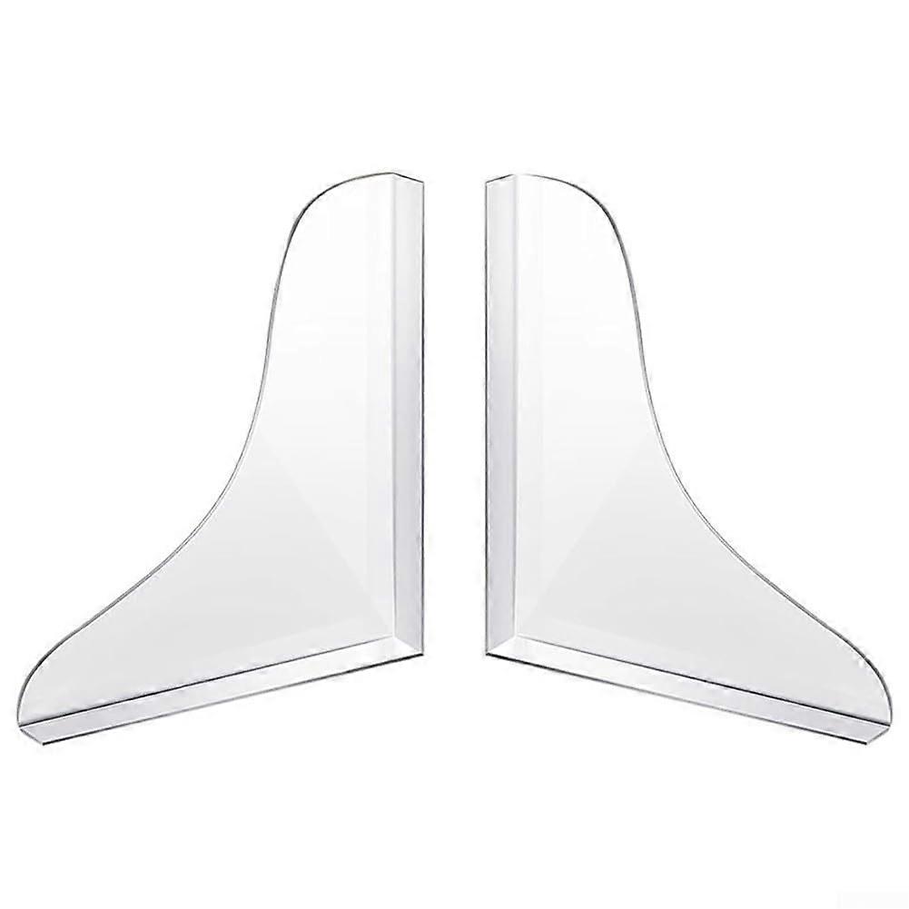 Removable acrylic splash guard for bathtub, corner water barrier, protection for bathroom, sink, bathtub, 22 x 19 cm, transparent