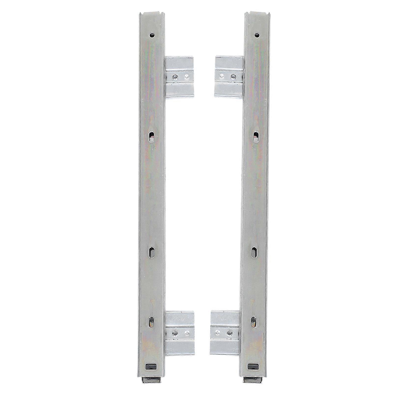 Heavy Duty White Keyboard Slide Rails for Office Desk   Easy Install, Adjustable Height, Computer Tray Accessories for Cabinet and Furniture Use