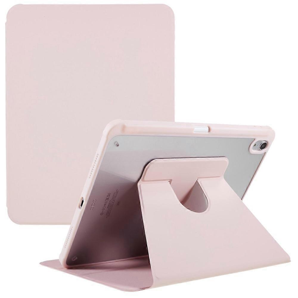 SKALO iPad Air 11 (2024) PU-Läder Rotary Kickstand Fodral - Rosa