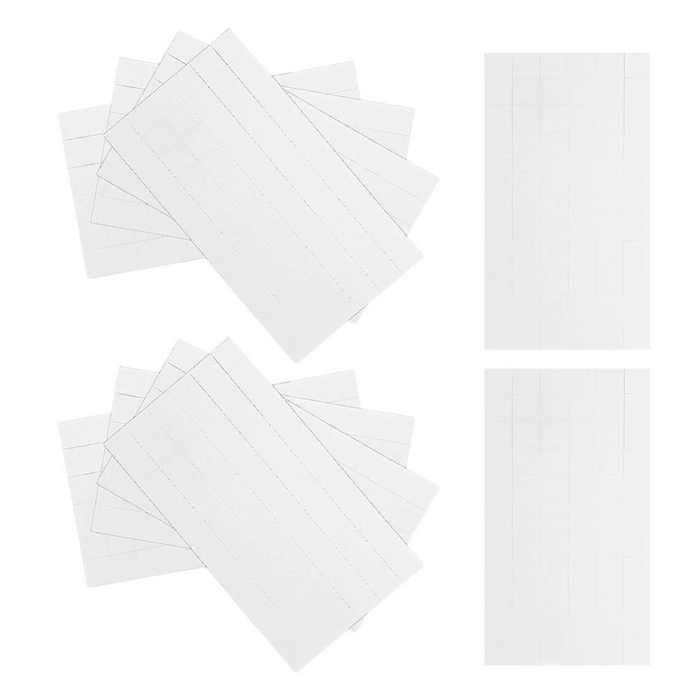 Double-Sided Adhesive Strips Foam Squares Diy Crafts Decoration Model Making White 13.20X7.20X0.10Cm 660Set