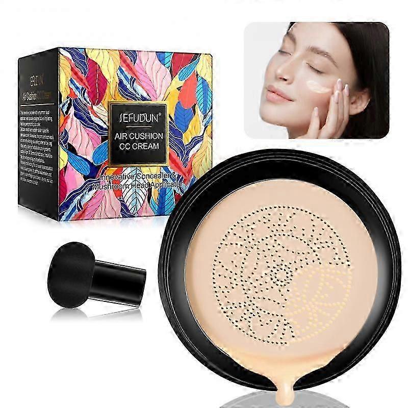 Mushroom Head Air Cushion BB&CC Cream Moisturizing Concealer Full Coverage Liquid