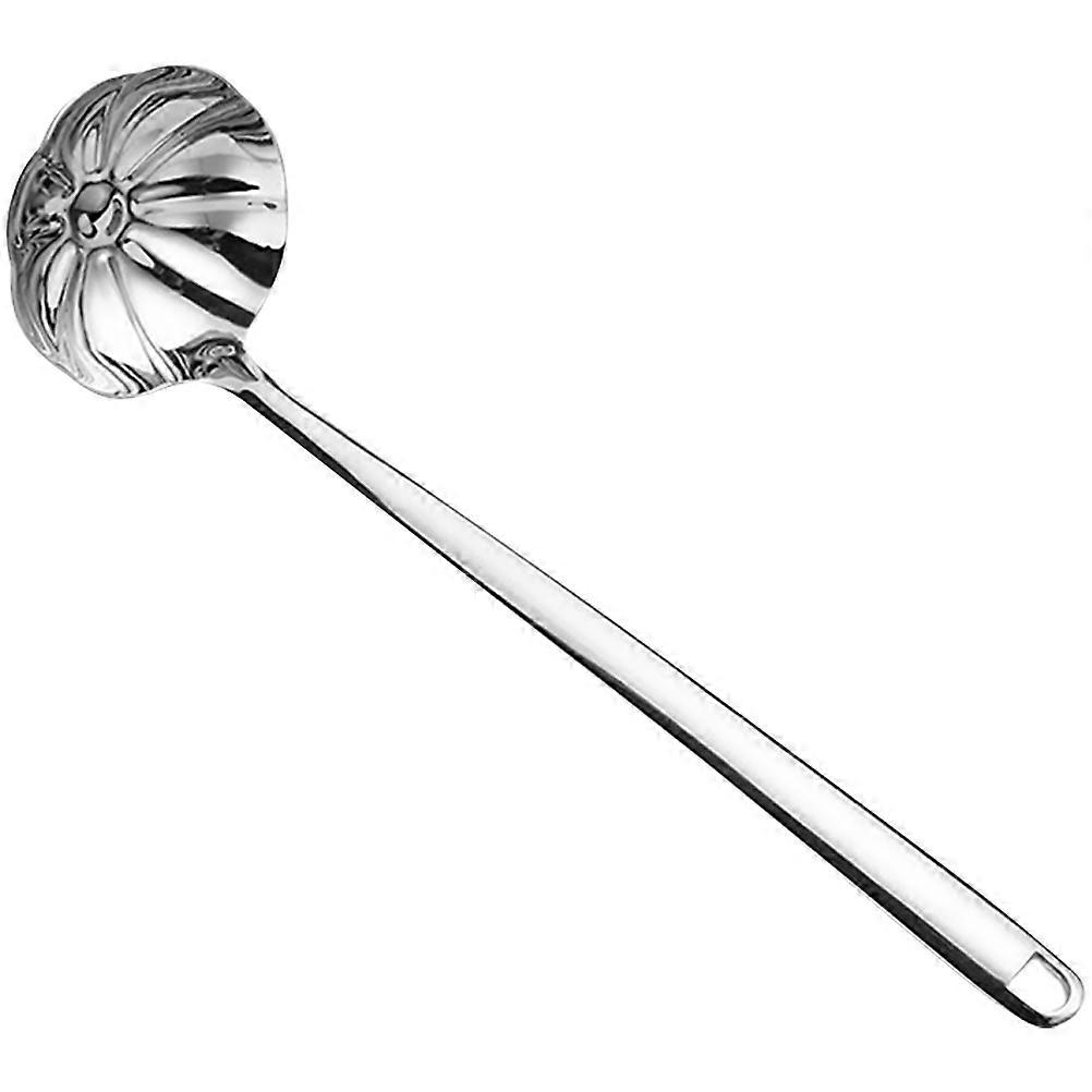 Oil Strainer Spoon Multi-Use Soup Filter Spoon Household Users 29.5x8cm Mirror Polishing Process 1Pack