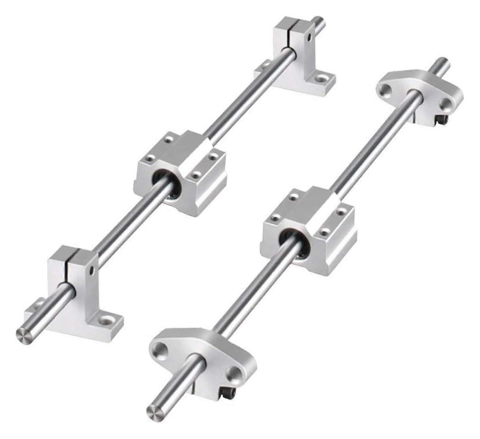 Kit Vis à Billes T8 Double écrou 350mm + Paliers Linéaires SCS8UU + Supports SK8 - Pièces Imprimante 3D/CNC
