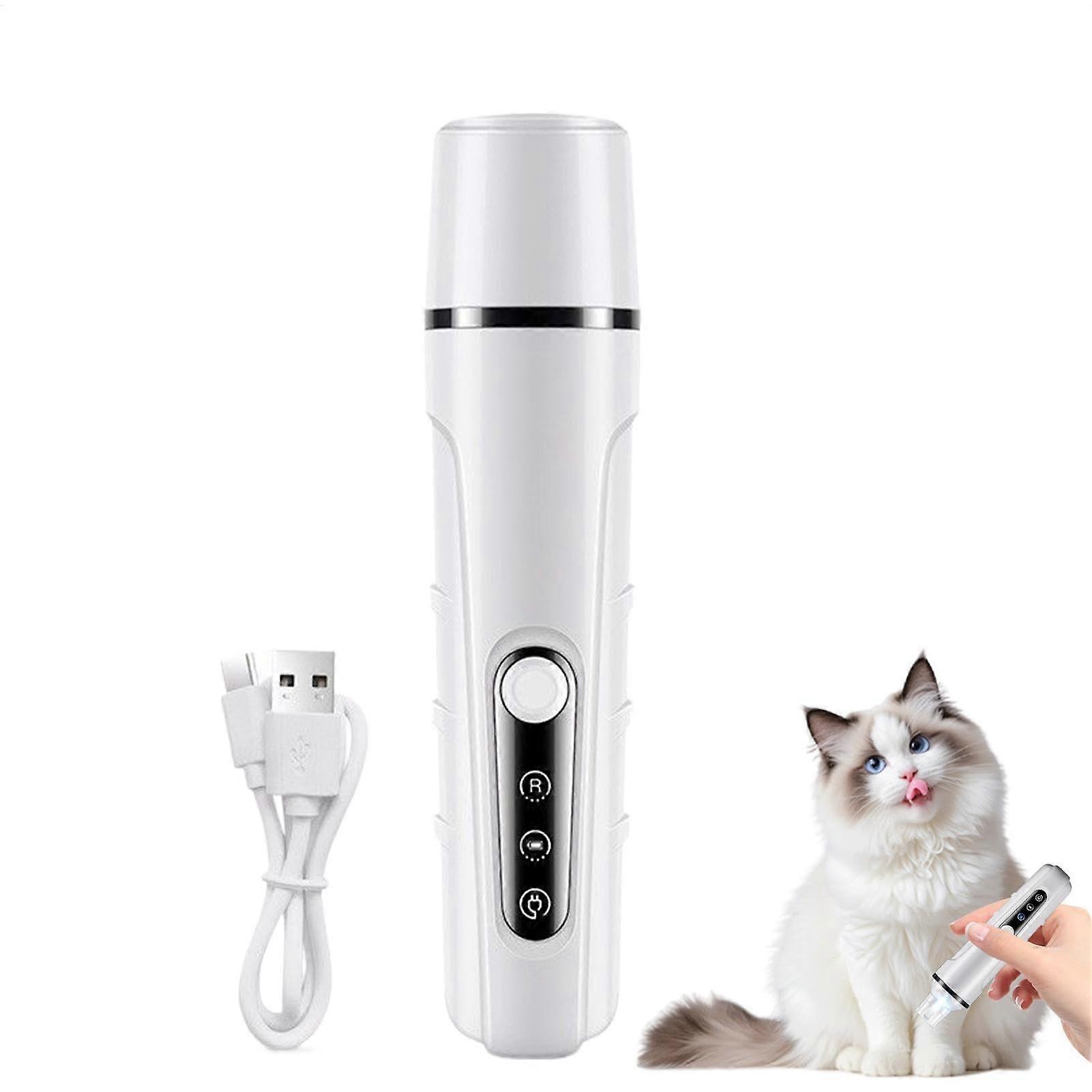 Rechargeable Dog Nail Grinder Compact Grooming Tool for Small Pets