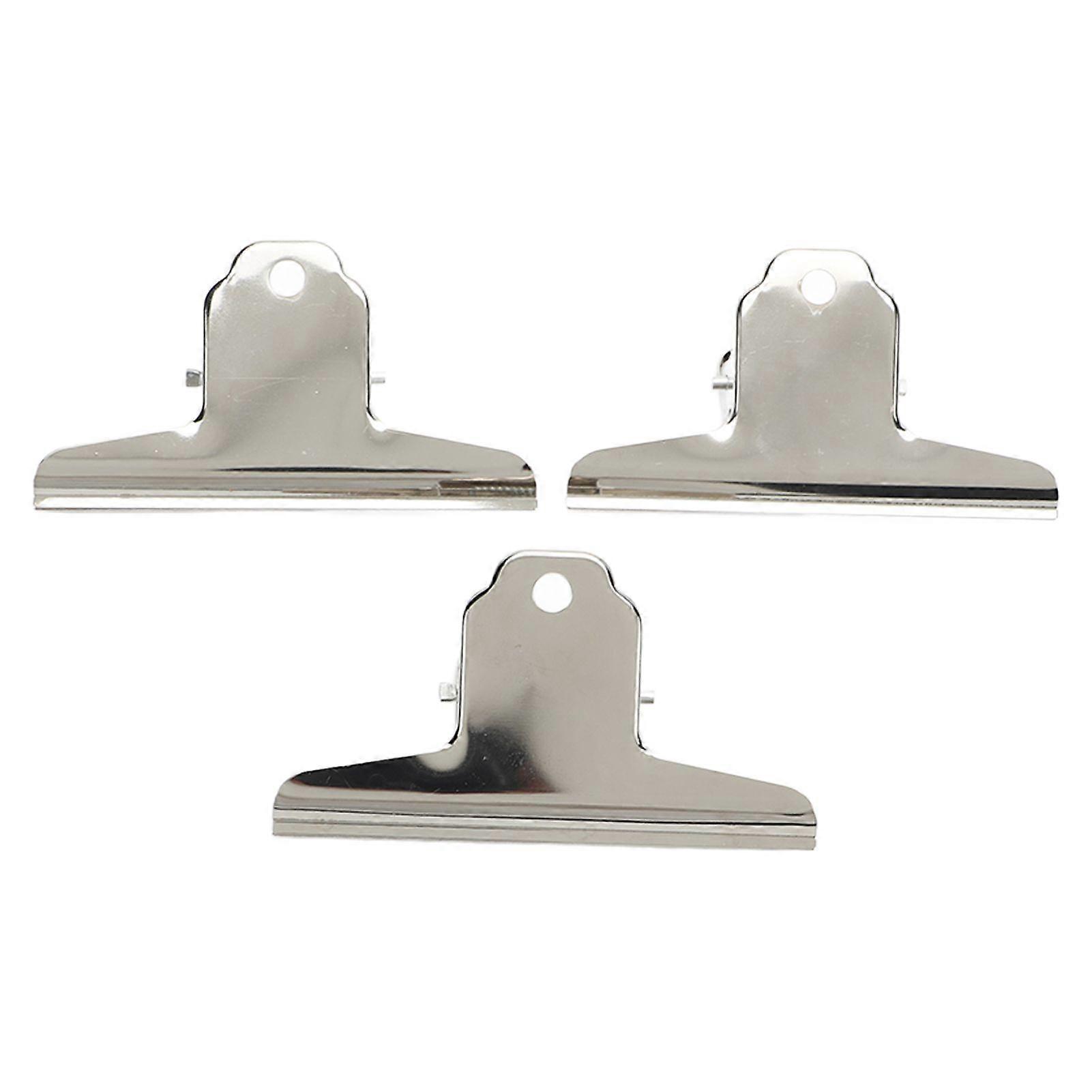 2025 Latest Model 3Pcs Bulldog Clips Smoother Edges Strong Clamping Force