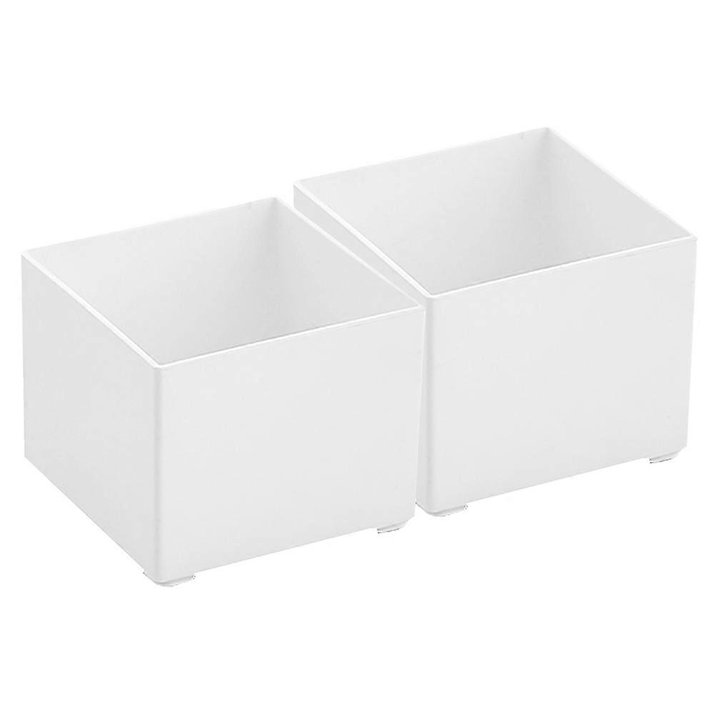 Notepad Holder Storage Organizer Box for Office Memo Pads 2Pcs White