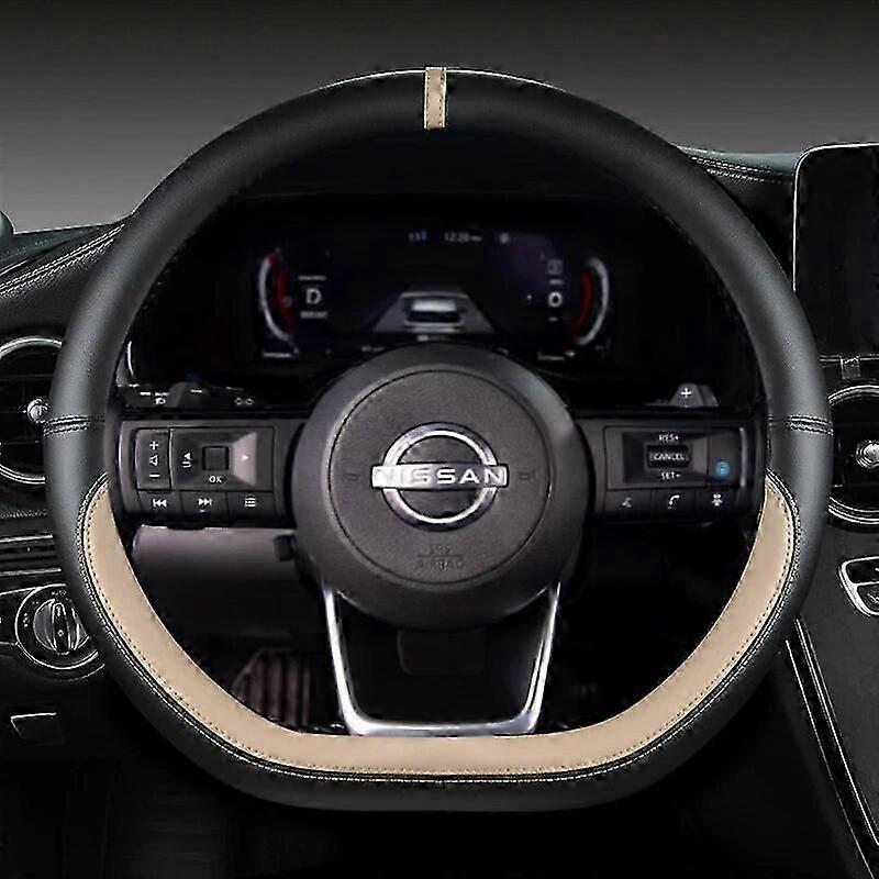 כיסוי הגה לרכב בצורת D לניסאן X-trail קשקאי מרץ סרינה מיקרה קיקס 2017-2023 אלטימה טינה 2019 סנטרה 2022