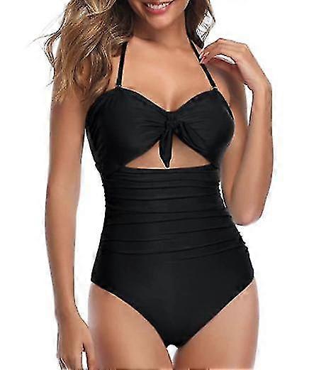 Γυναίκες Κυρίες Sexy One Piece Μαγιό Ψηλόμεσο Μπροστινό Γραβάτα Κόμπος Μαγιό