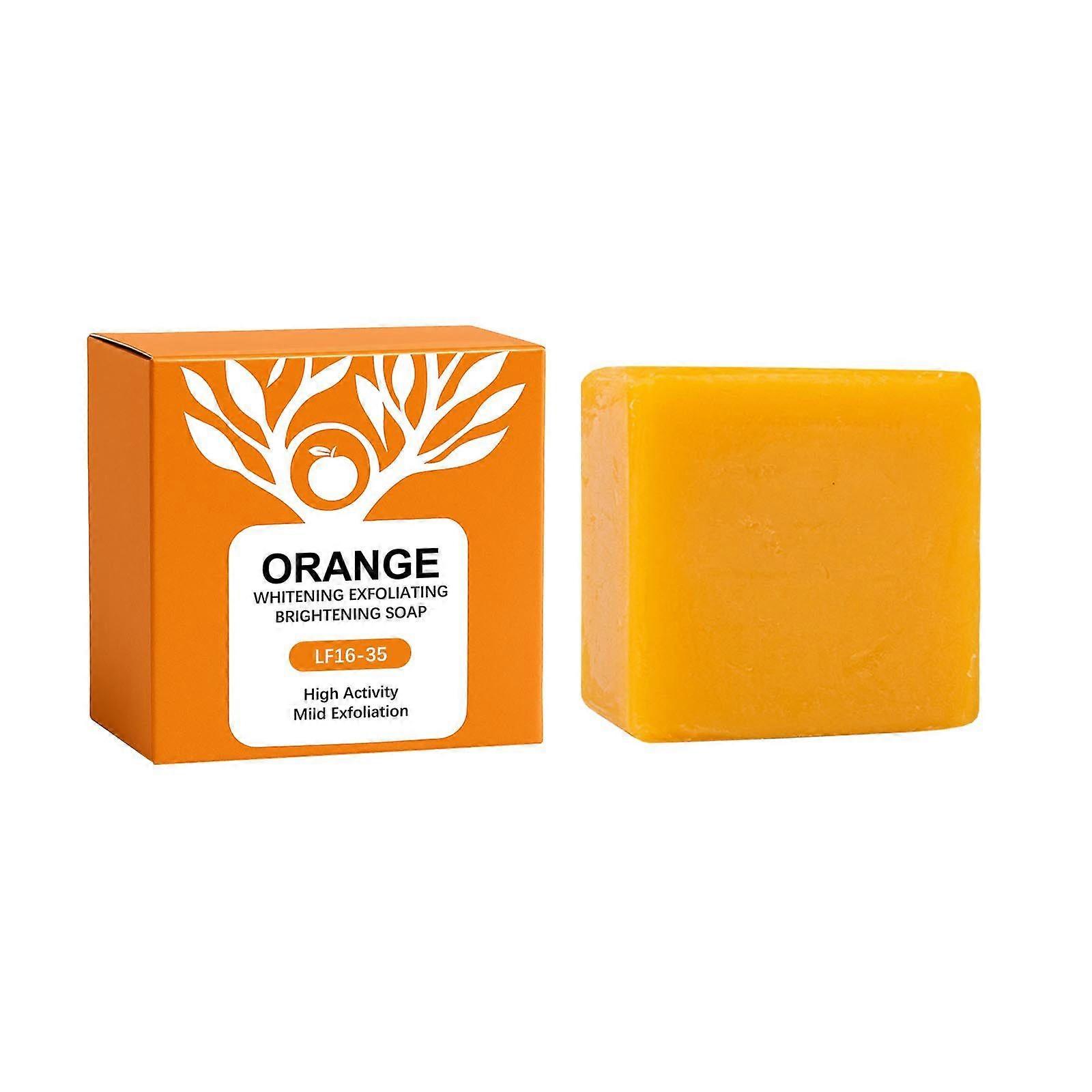 Vitamin C Soap Bar, Moisturising Handmade Soap, Natural Orange Body Soap Bar, Refreshing Cleansing Soap Bars, Natural Organic Soap Cleanser Bar Soap f