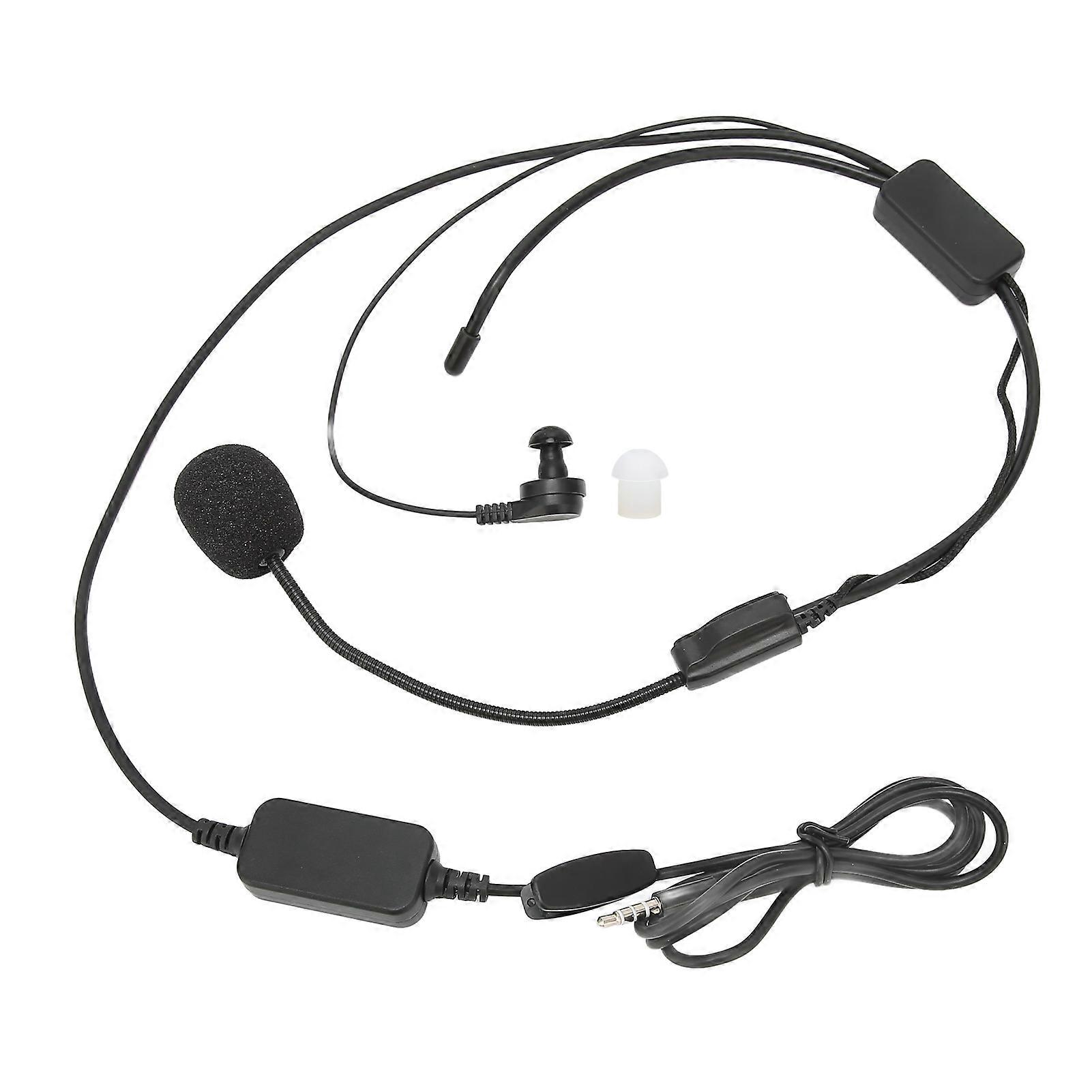 Motorcycle Helmet BT 3.5mm Headset Noise Reduction Portable Earpiece With Microphone Switch for Vnetphone V6 V4