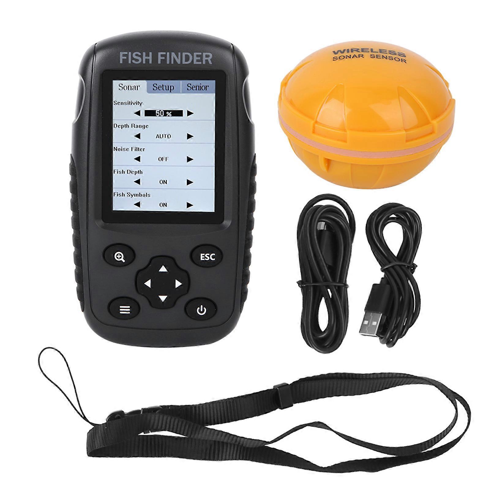 Plastic Charging Lattice Fish Finder Lightweight High Definition Screen Sensor Fishfinder
