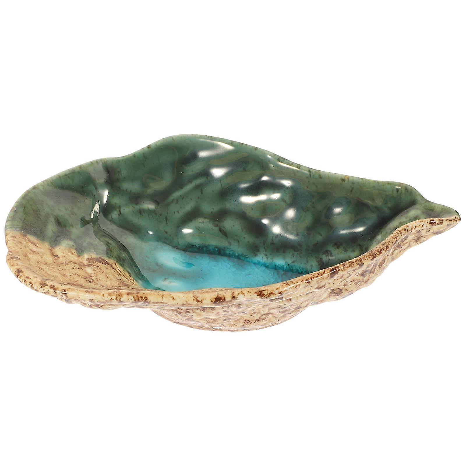 Shell Style Plate Ceramic Plate for Dining Use Multi Color Porcelain