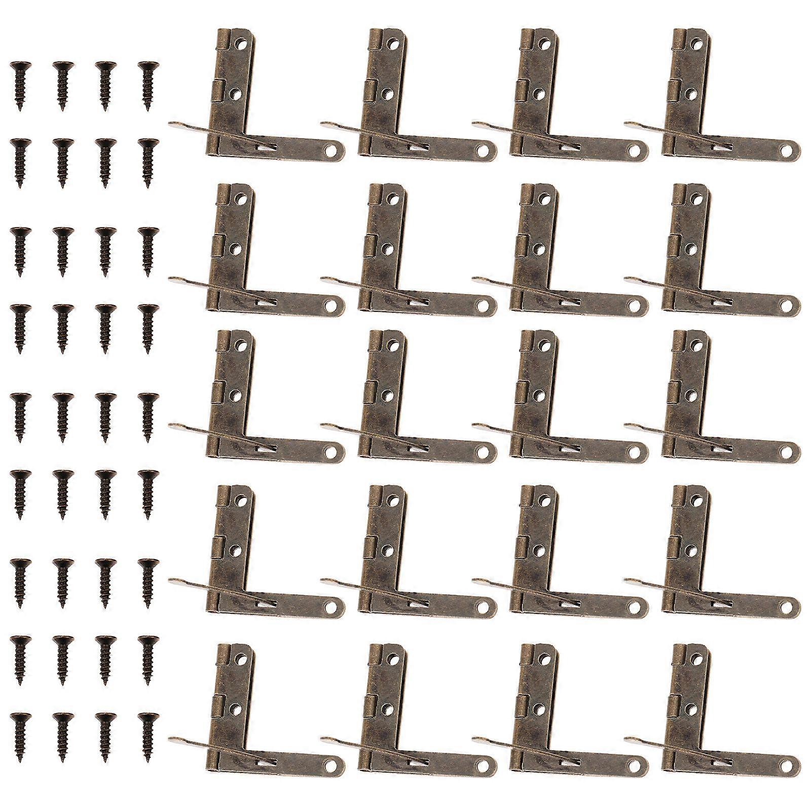 Jewelry Box Accessories Tiny Screw In Hinge Jewelry Chest Hardware 3 3x3cm 0 07cm Thick Easy to Install 50Pcs
