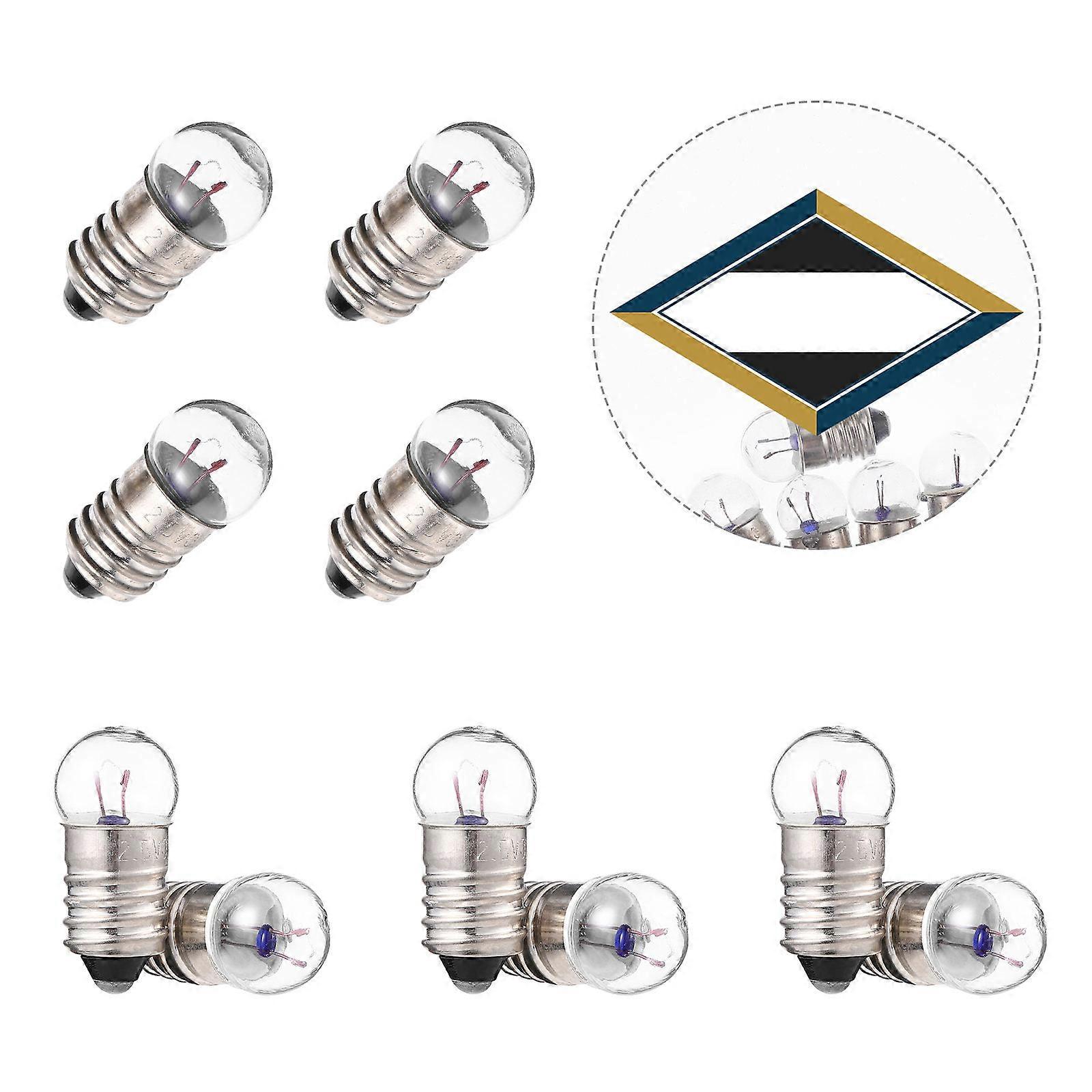 Bulbs For Electrical Circuits Small Round Light Bulb Science Education Middle and Primary School Experiments Glass 10Pcs