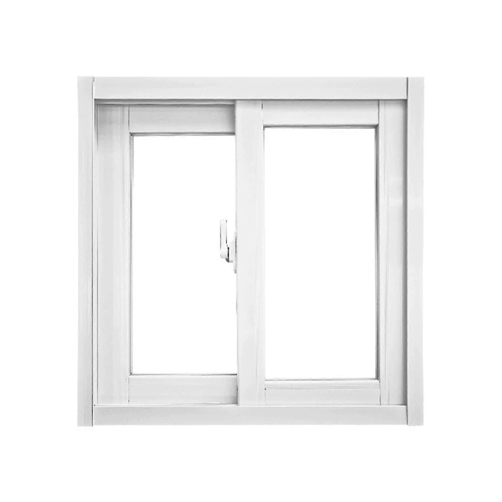 Sliding window for basement ventilation sheds, horizontal and vertical replacement window made of metal aluminum alloy (80x60cm/31.49x23.62' WxH).
