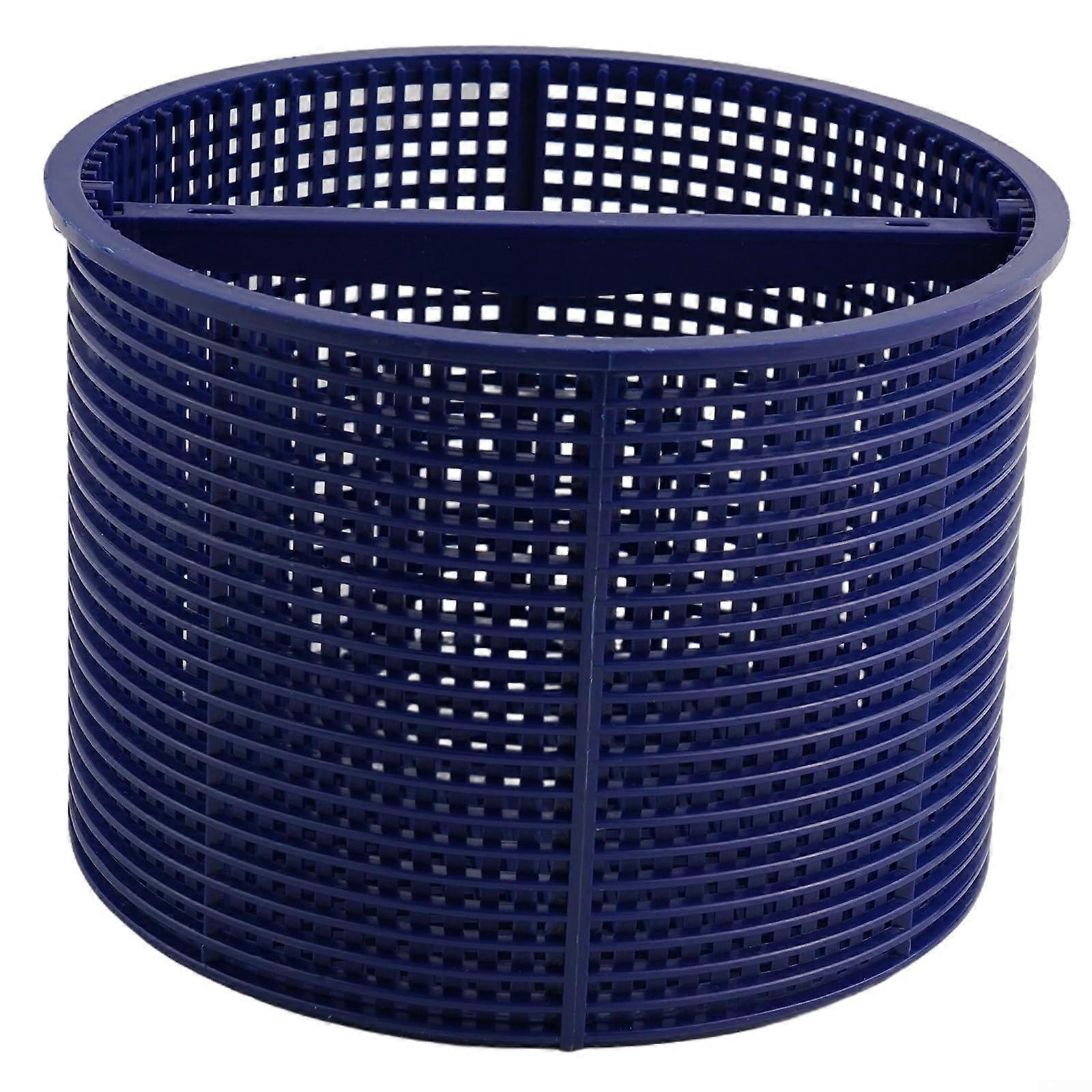 Replacement Skimmer Basket for Pool Maintenance, Non-Floating, Blue, Reliable, Fits Most Standard Skimmers