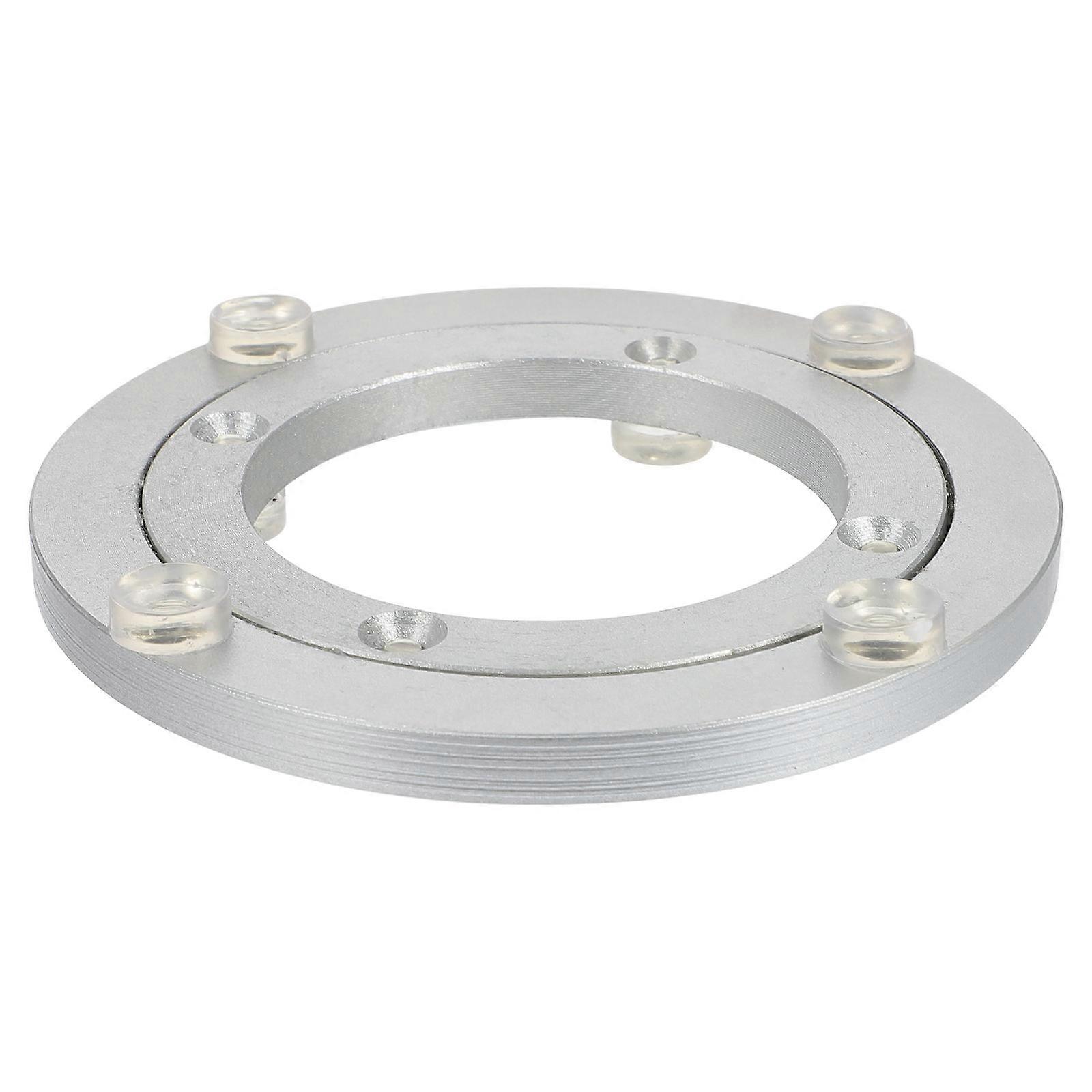 Aluminum Turntable Bearing Round Turntable Base Workshop Use Inner Diameter 70mm Display Support 1Pack