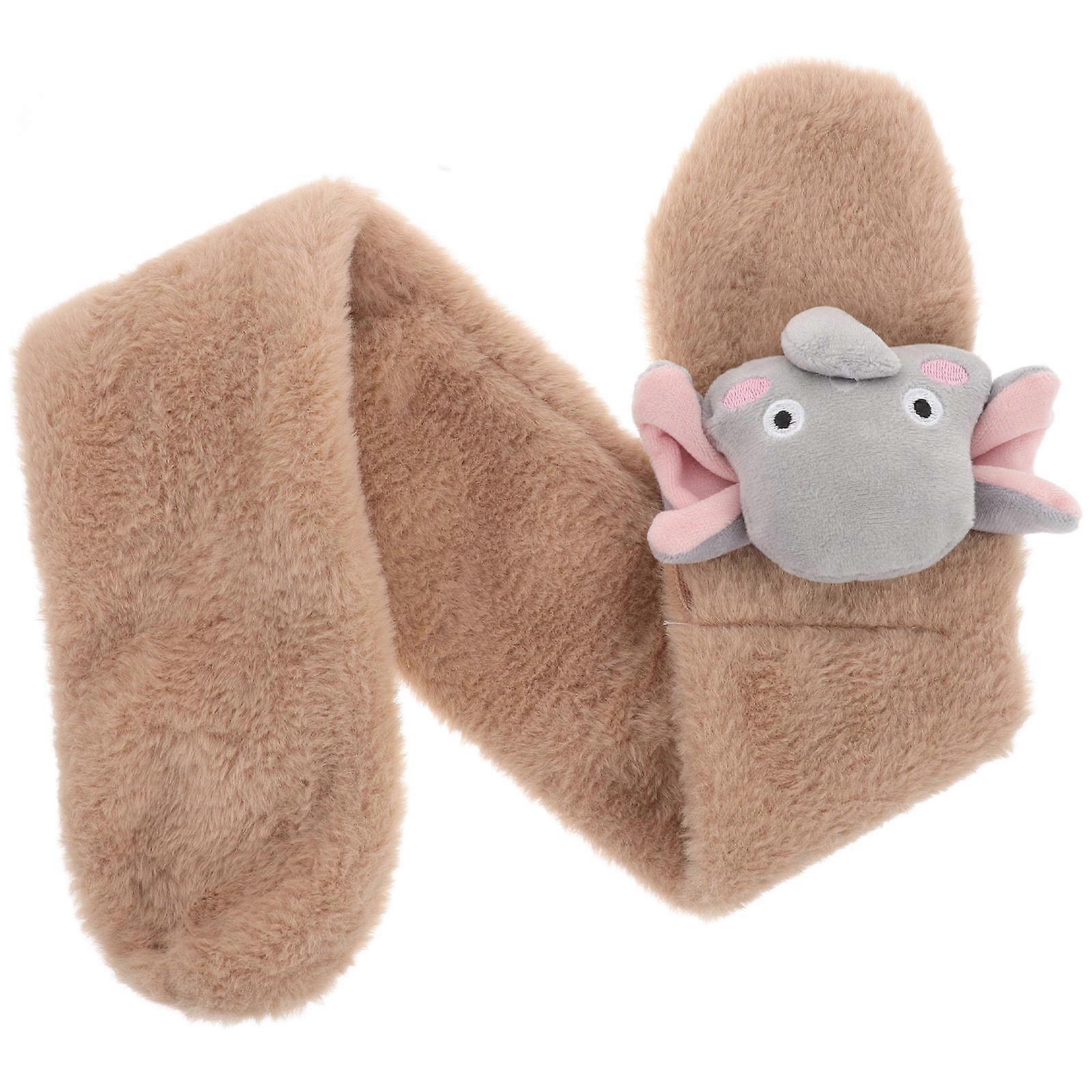 Neck Warmer Kids Plush Scarf Cross Tie Collar Cold Weather Daily Life 1Pc