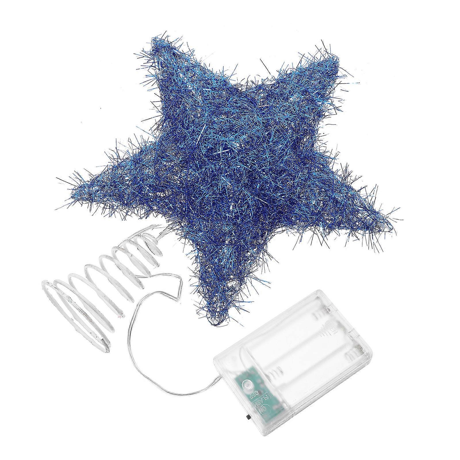 Lighted Star Tree Topper For Christmas Tree No Battery Required 9.8×7.9×2.8in Stable And 1Set