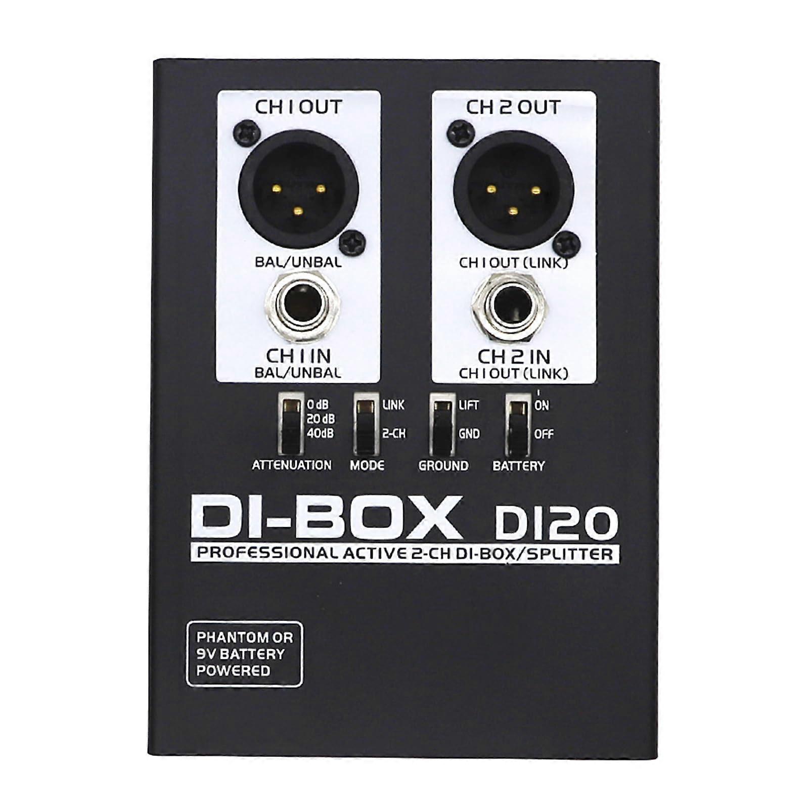 2 Channel Active Box Impedance Matching For Musicians And Sound Engineers Clear Sound