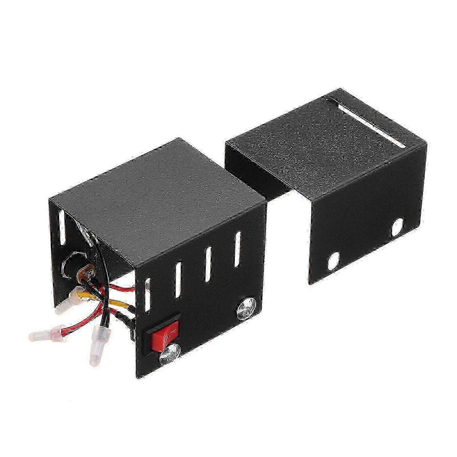 Metal Cover & Button for Mini Lathe Machine - Steel Cover Accessory for Woodworking DIY Lathe Projects