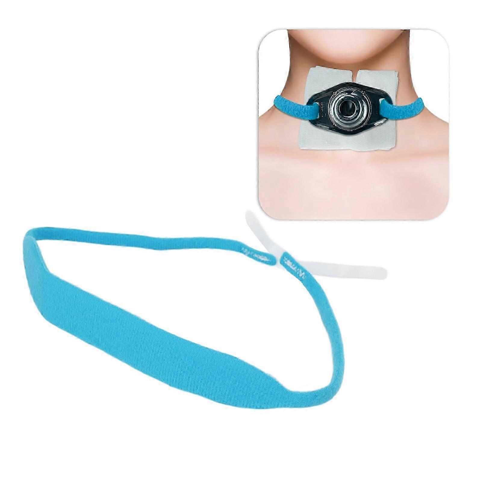 10-Piece Reusable Tracheostomy Tube Holder with Hook and Loop Closure Ties for Post-Neck Surgery