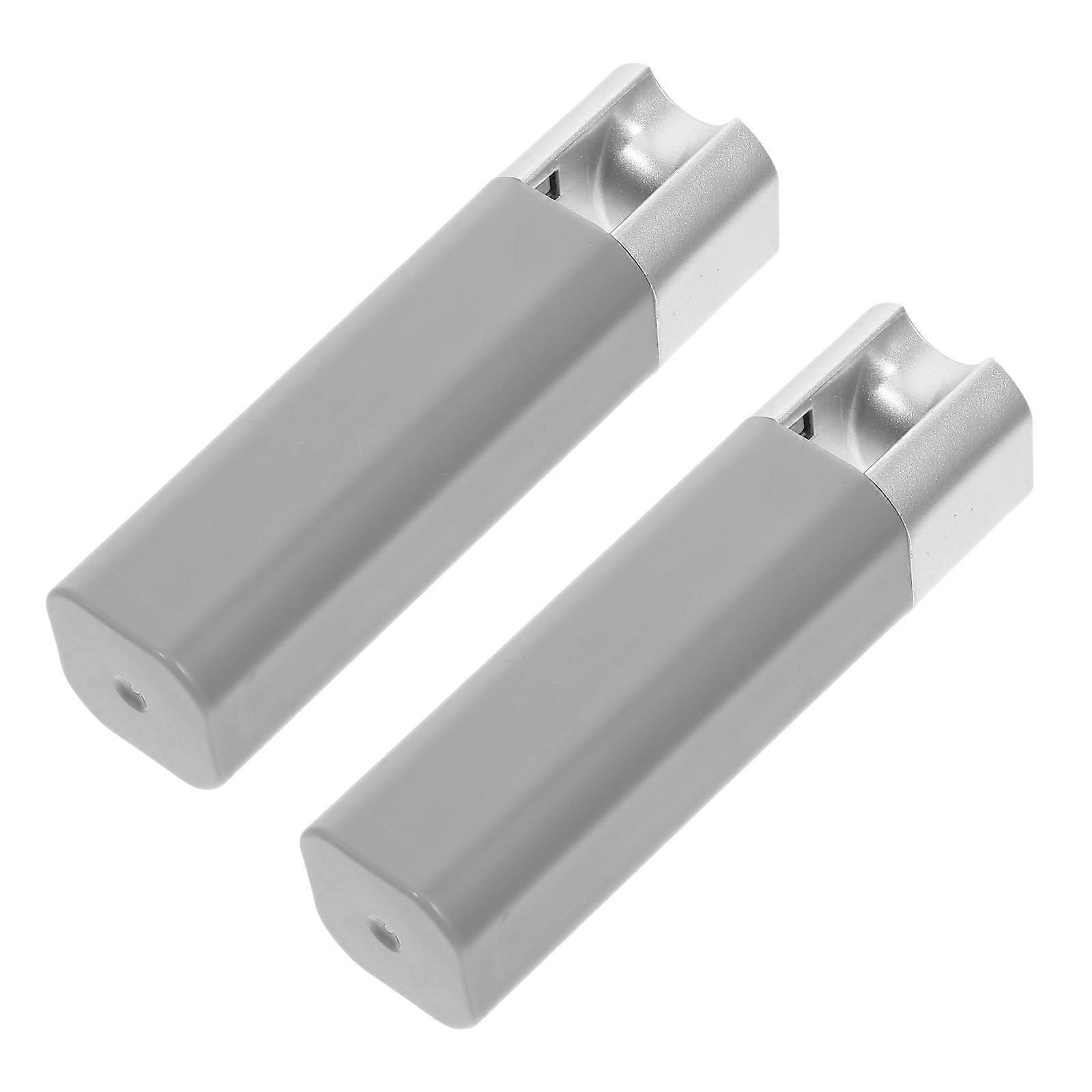 2pcs Gray Silver Cord Pull Ends Replacement Weights for Window Blinds Roller Vertical Roman Shades Easy Install Handles