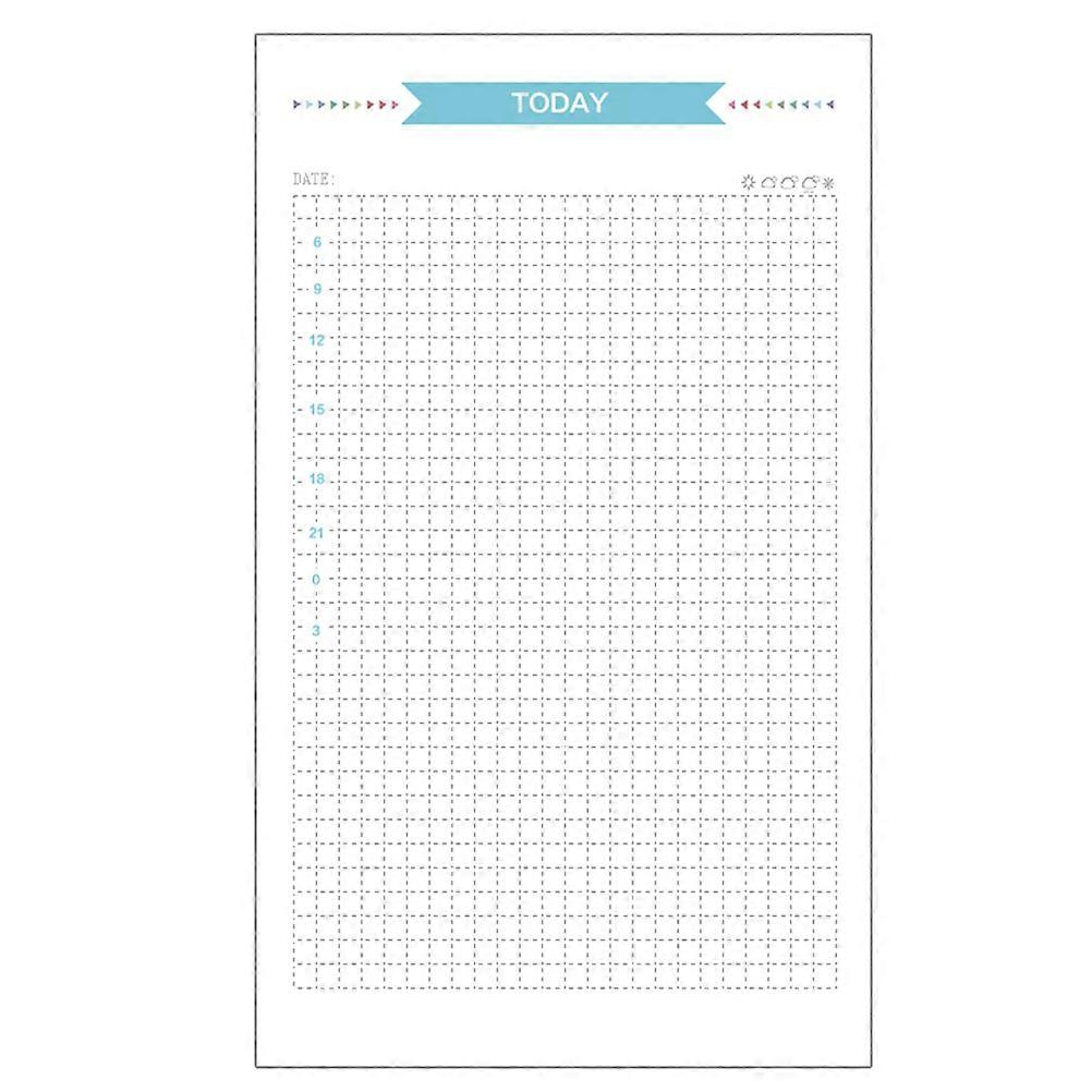 40 Sheets A6 Size 6 Hole Paper Refills for Notebook Planner Journal Diary Grid