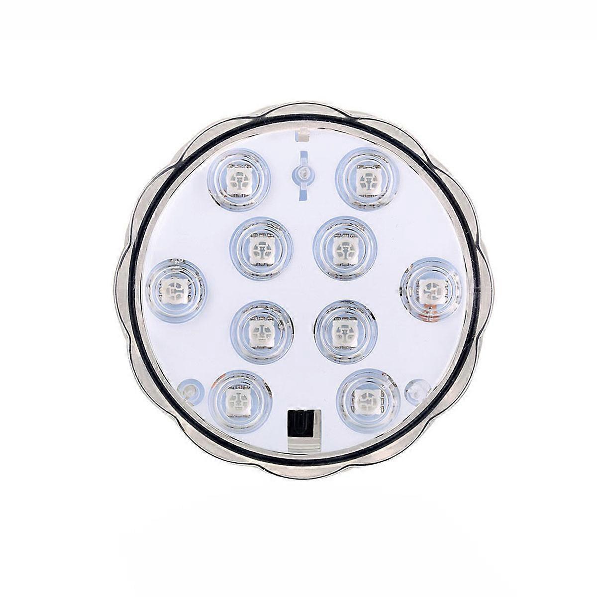 White Underwater Led Lights General Users Pool Pond Vase 8Pcs Remote Control