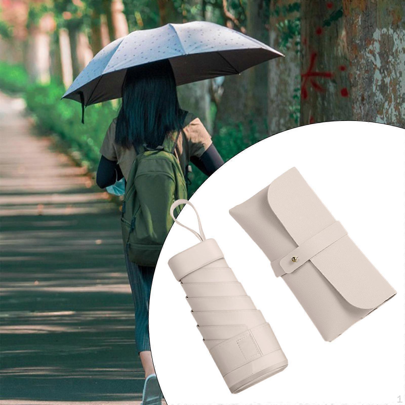 Folding Rain Umbrella, Travel Umbrella with Case for Outdoor Activities