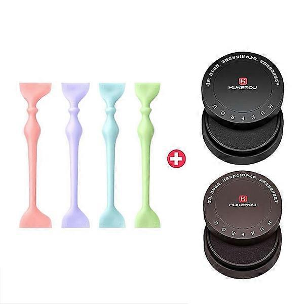 Oberer Eyeliner Stempel, wasserdichte geflügelte Eyeliner Schablonen Eyeliner Stempel Set, doppelseitiger Eyeliner Top Oberes Augenlid Wimper Lat Eyeliner