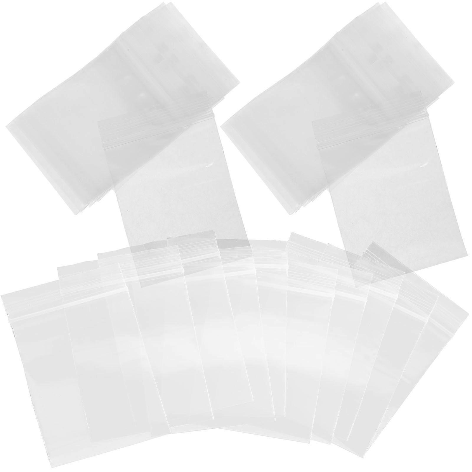 Transparent Self Sealing Storage Bags for Small Items Made from Durable PVC Material 100 Pieces